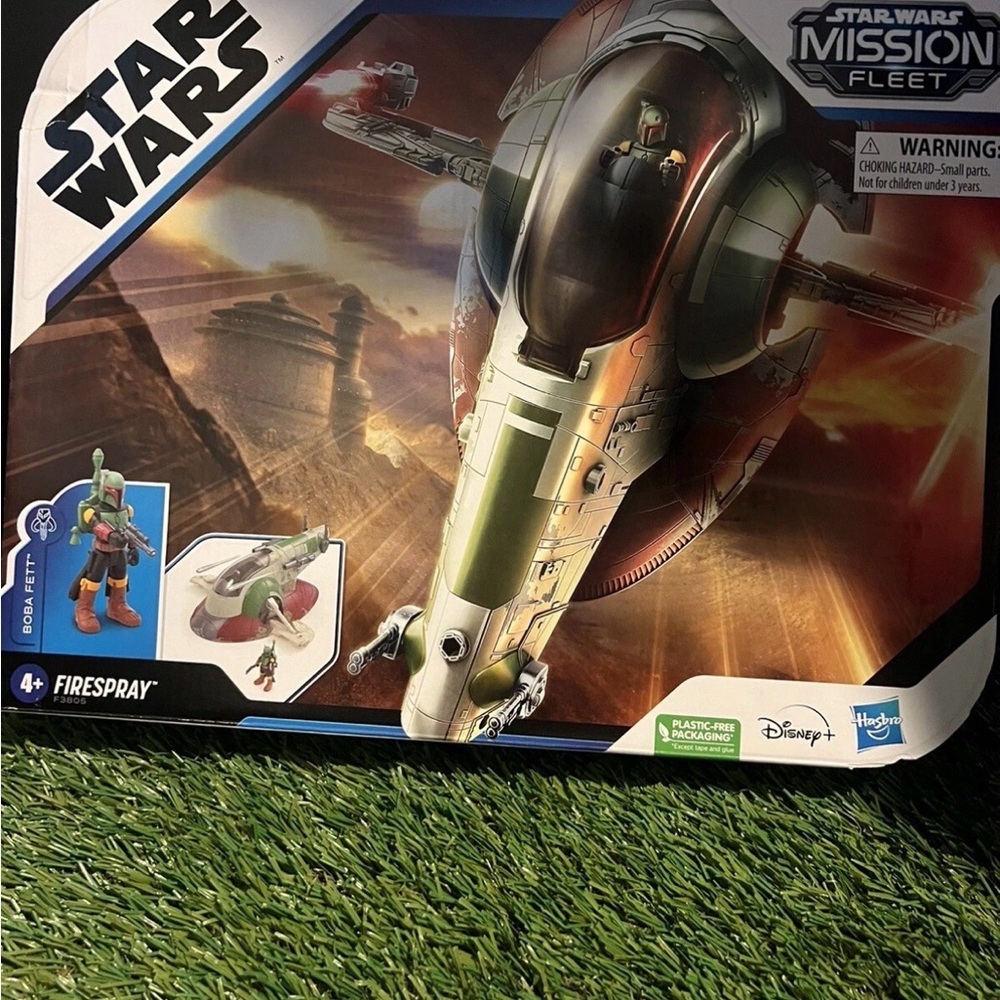 Star Wars Mission Fleet Starship Skirmish Boba Fett Figure & Firespray